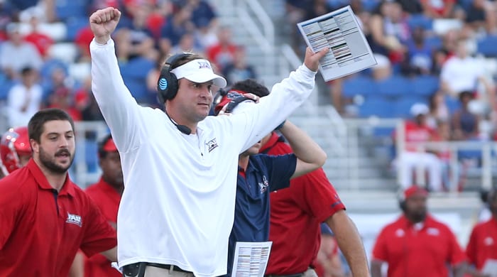 In his first season at FAU, Lane Kiffin led the Owls to more victories than they had in the previous three seasons combined and a Conference-USA title.